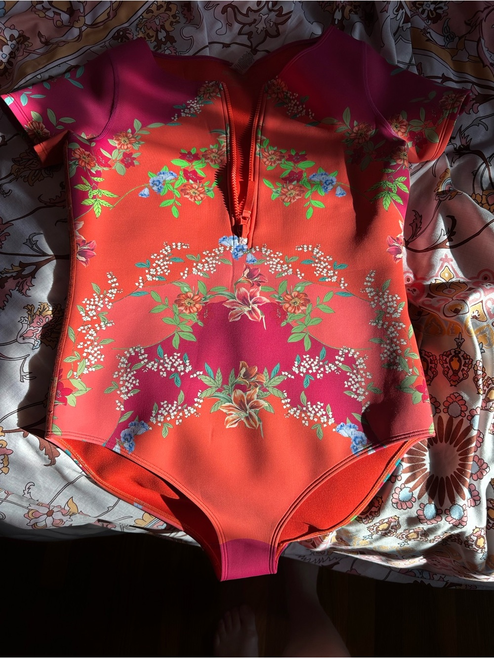 Johnny Was Wave Surf One
Piece Neoprene Swimsuit size XL